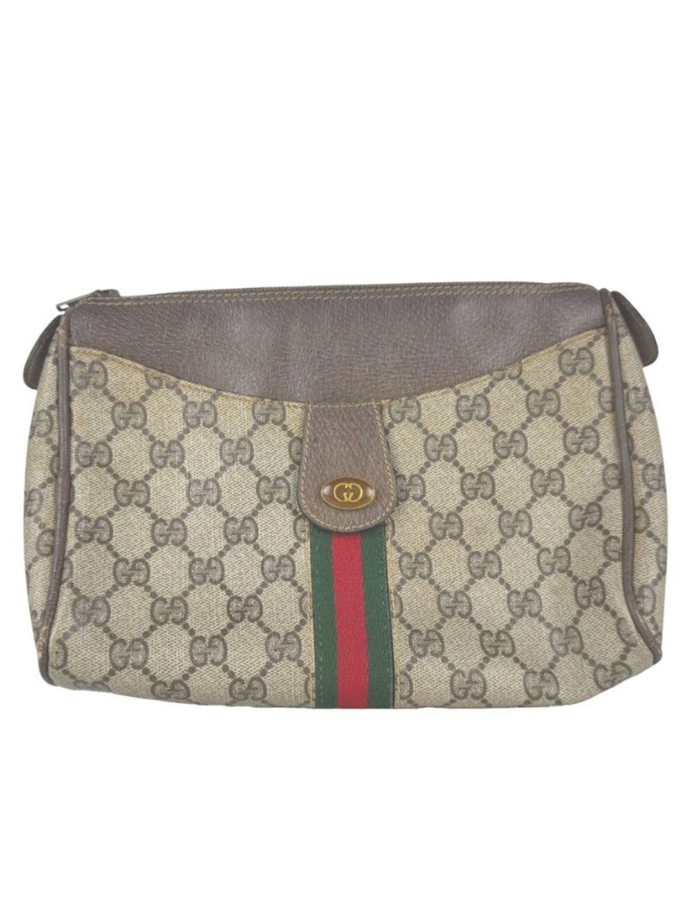 Gucci Clutch Vintage Brown